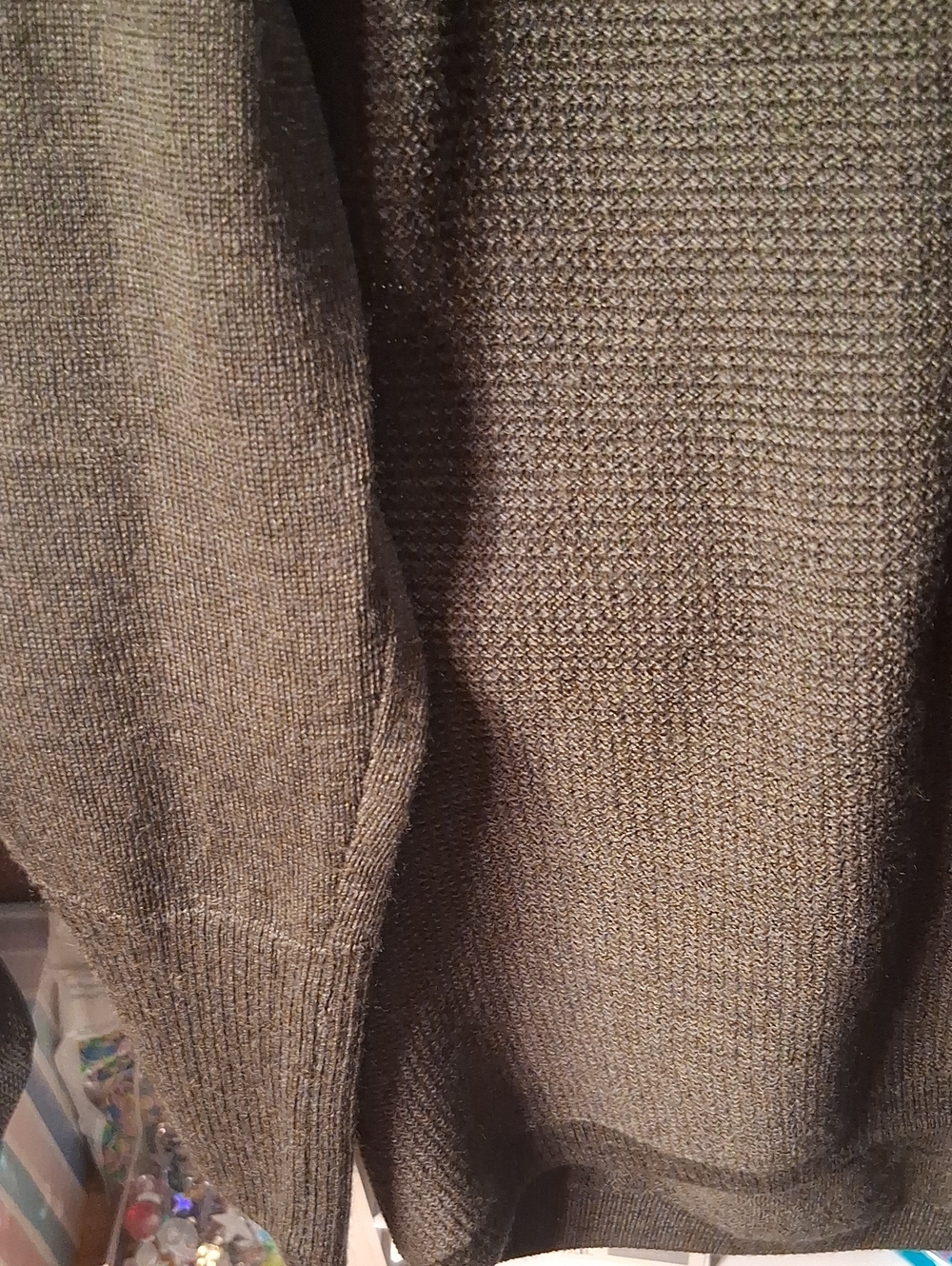 Simple Long Sleeve Knit Top - Dark Gray - Picture 4 of 7